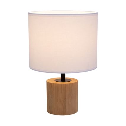 Lámpara de mesa KRETA 1xE27/25W/230V pino/blanco
