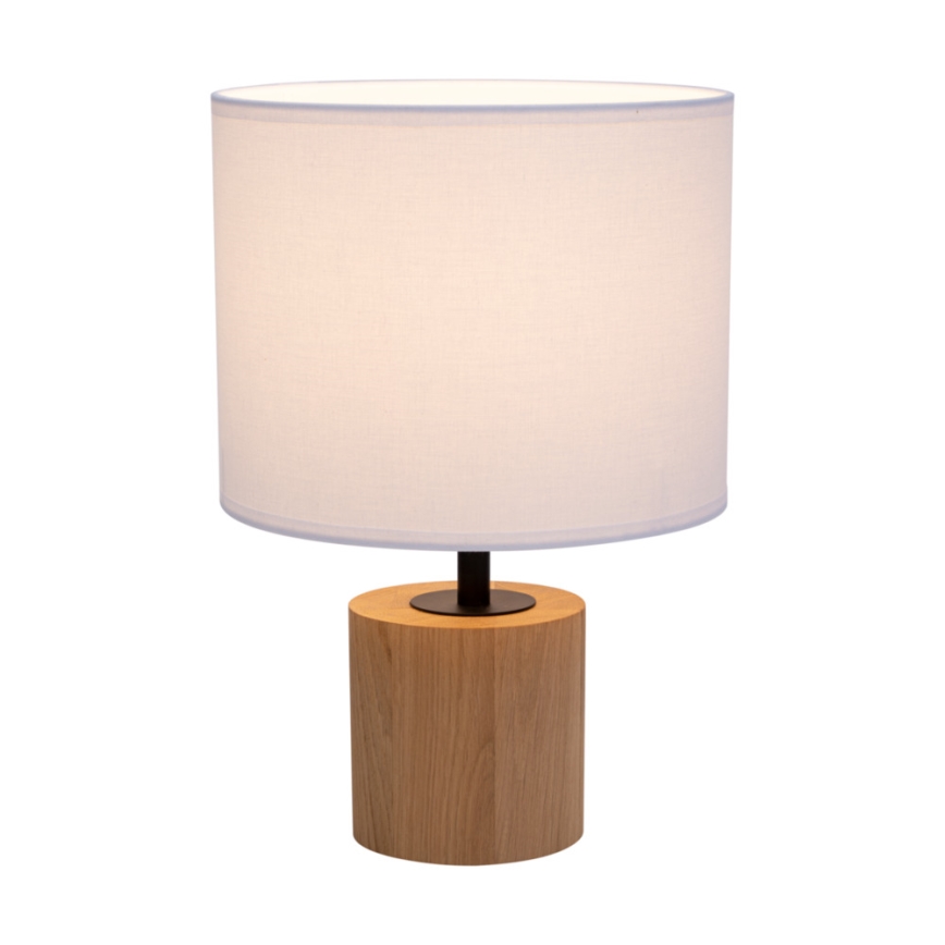 Lámpara de mesa KRETA 1xE27/25W/230V pino/blanco