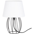 Spot-Light - Lámpara de mesa MANGOO 1xE27/40W/230V blanca/negra