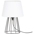 Spot-Light - Lámpara de mesa MANGOO 1xE27/40W/230V blanca/negra