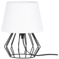 Spot-Light - Lámpara de mesa MANGOO 1xE27/40W/230V blanca/negra