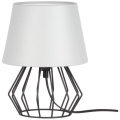 Spot-Light - Lámpara de mesa MANGOO 1xE27/40W/230V gris/negro - Certificado FSC