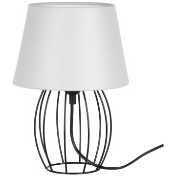 Spot-Light - Lámpara de mesa MANGOO 1xE27/40W/230V gris/negro