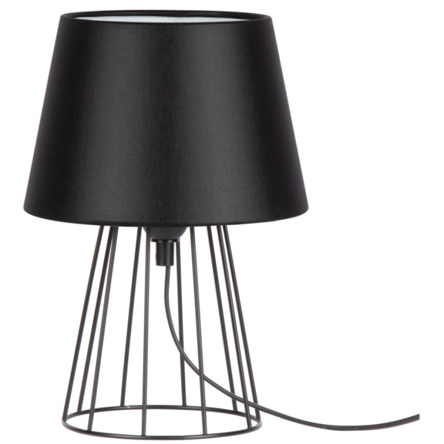 Spot-Light - Lámpara de mesa MANGOO 1xE27/40W/230V negra