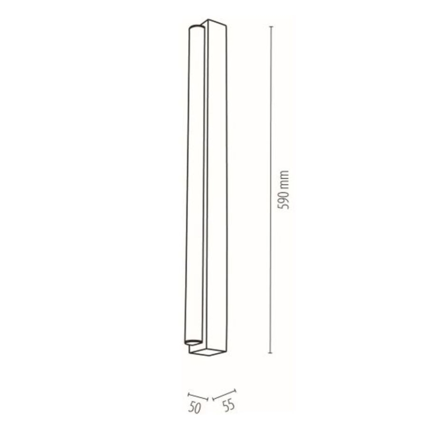 Iluminación LED para espejos de baño AQUAVIVA LED/9W/230V 59 cm IP44 roble