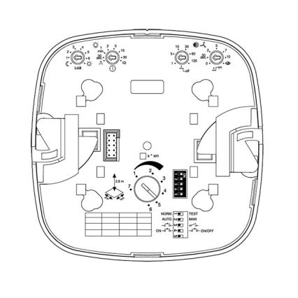 Steinel 000356 - Detector de presencia IR Quattro 8m COM2 blanco