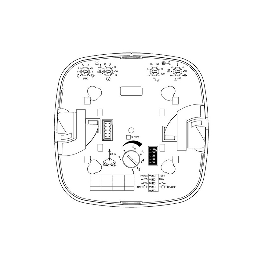 Steinel 000356 - Detector de presencia IR Quattro 8m COM2 blanco