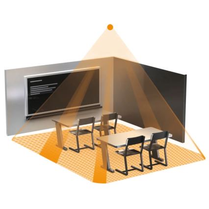 Steinel 002749 - Detector de presencia IR Quattro 8m DALI-2 APC blanco