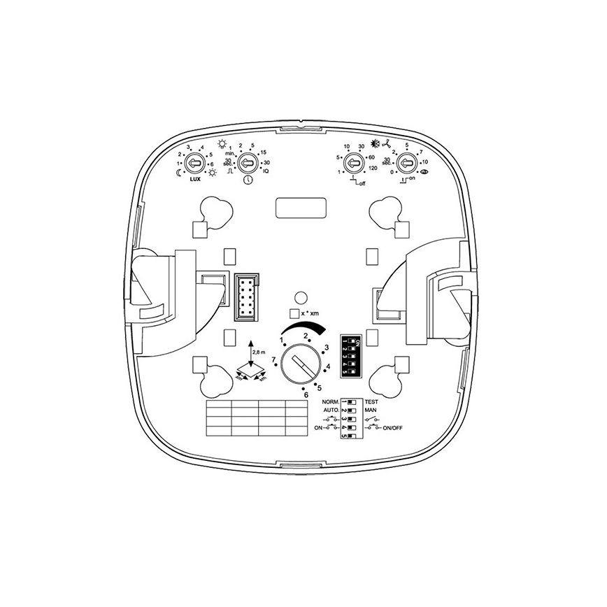 Steinel 002770 - Detector de presencia IR Quattro HD 24m COM2 blanco