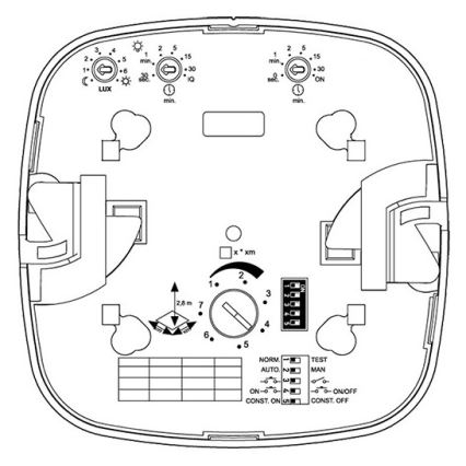 Steinel 002817 - Detector de presencia HF 360 DALI-2 APC blanco