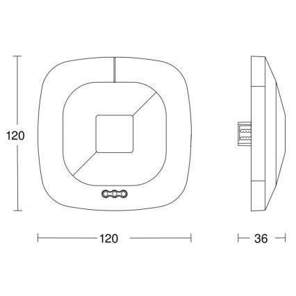 Steinel 002817 - Detector de presencia HF 360 DALI-2 APC blanco