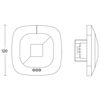 Steinel 002848 - Detector de presencia HF 360 COM2 blanco