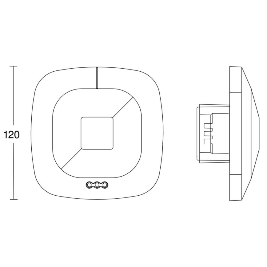 Steinel 002848 - Detector de presencia HF 360 COM2 blanco