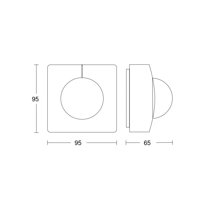 STEINEL 010478 - Sensor de movimiento exterior IS3360 AP COM1 IP54