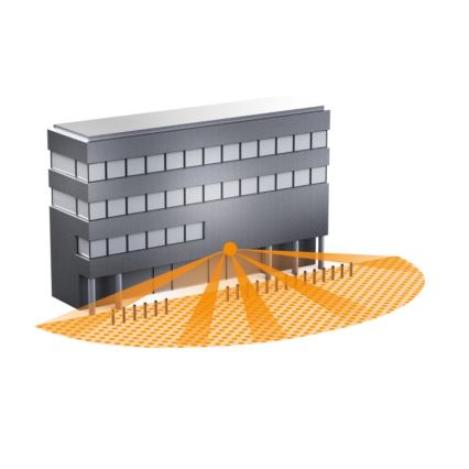 STEINEL 010508 - Sensor de movimiento exterior IS 3180 blanco IP54