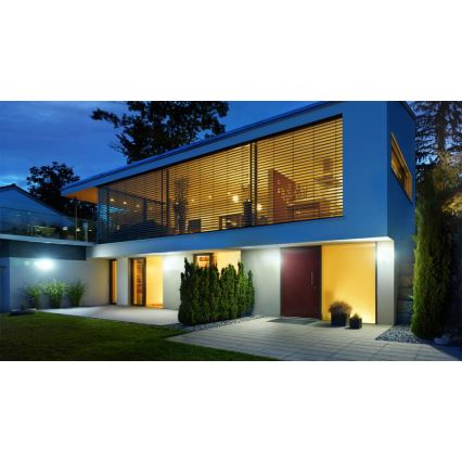 Steinel 012076 - Aplique exterior con sensor XLED curved LED/10,5W/230V