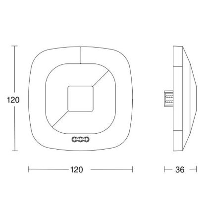 Steinel 033972 - Detector de presencia HF 360 LiveLink blanco