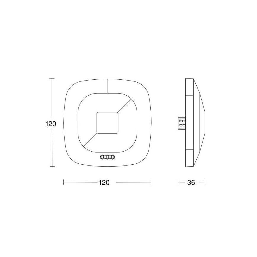 Steinel 033972 - Detector de presencia HF 360 LiveLink blanco