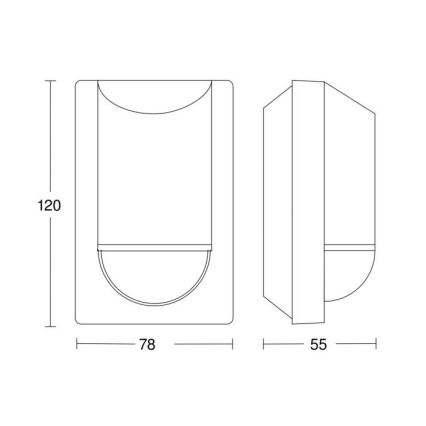 Steinel 034702 - Sensor de movimiento exterior ECO IP54 negro