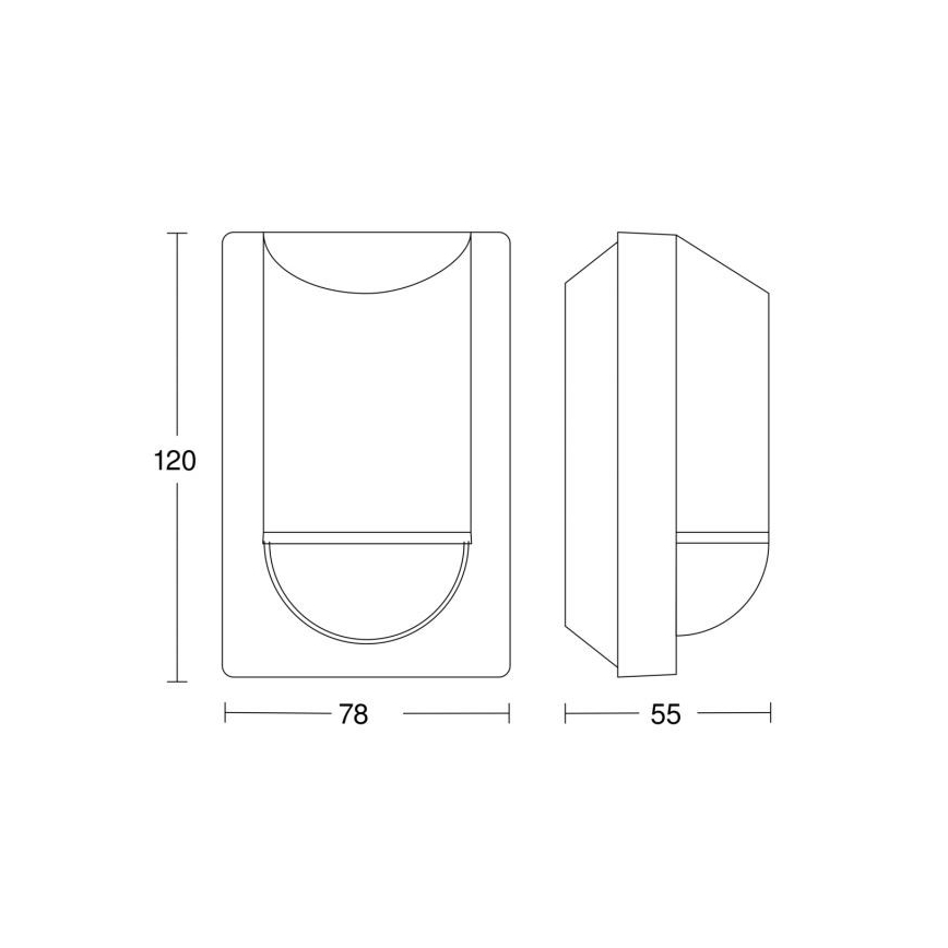 Steinel 034702 - Sensor de movimiento exterior ECO IP54 negro