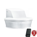 STEINEL 034955 - Sensor de movimiento para exterior SenslQ S blanco IP54 + control remoto