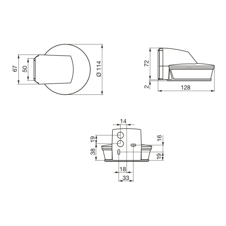 STEINEL 034955 - Sensor de movimiento para exterior SenslQ S blanco IP54 + control remoto
