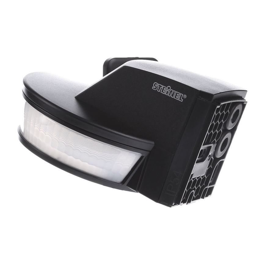 STEINEL 034979 - Sensor de movimiento para exterior SenslQ S negro IP54 + control remoto