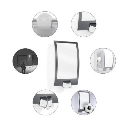 STEINEL 035709 - Lámpara exterior con sensor L22 1xE27/60W/230V IP44