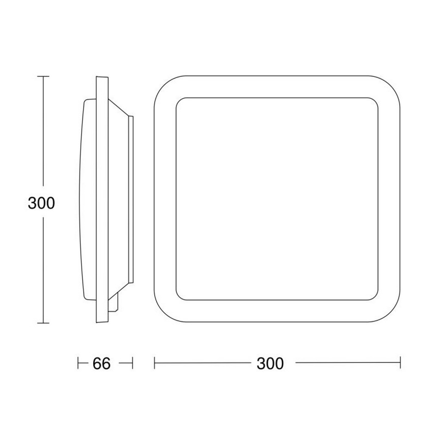 Steinel 052539 - LED Plafón con sensor LED/9,5W/230V