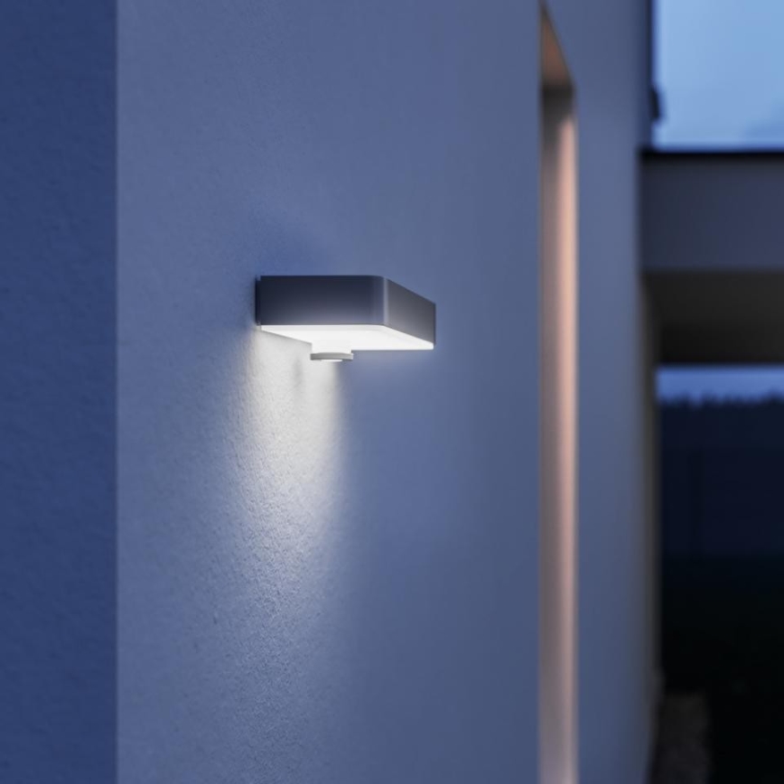 Steinel 052652 - Lámpara solar LED con sensor XSolar SOL-O LED/1,5W 2x2000mAh IP44 plata