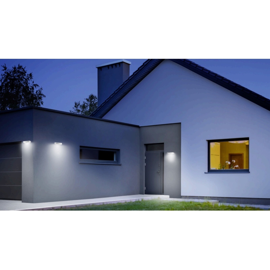 Steinel 052652 - Lámpara solar LED con sensor XSolar SOL-O LED/1,5W 2x2000mAh IP44 plata