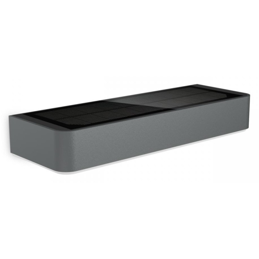 Steinel 052966 - Lámpara solar de pared LED XSolar SOL-O LED/0,07W 2000mAh IP44 antracita