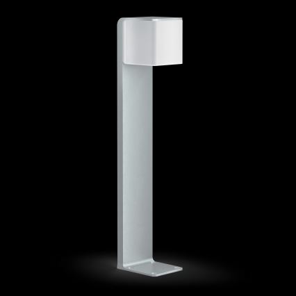 Steinel 055486 - LED Lámpara exterior con sensor CUBO LED/9,5W/230V IP44 plateada