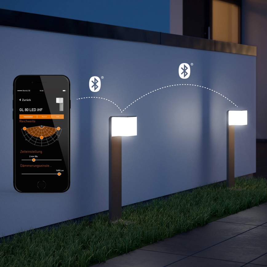 Steinel 055486 - LED Lámpara exterior con sensor CUBO LED/9,5W/230V IP44 plateada