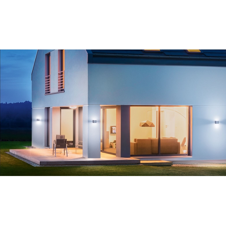 Steinel 055547 - LED Lámpara exterior con sensor L 840 LED/9,5W/230V IP44 plateada