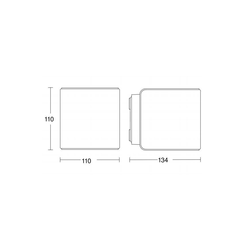 Steinel 055547 - LED Lámpara exterior con sensor L 840 LED/9,5W/230V IP44 plateada