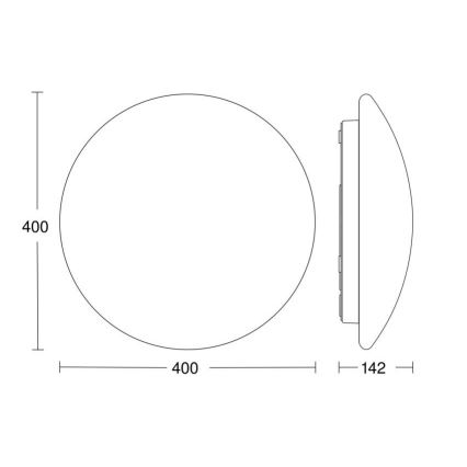 Steinel 056124 - Plafón LED de baño RS PRO LED P3 LED/19,5W/230V IP54 4000K