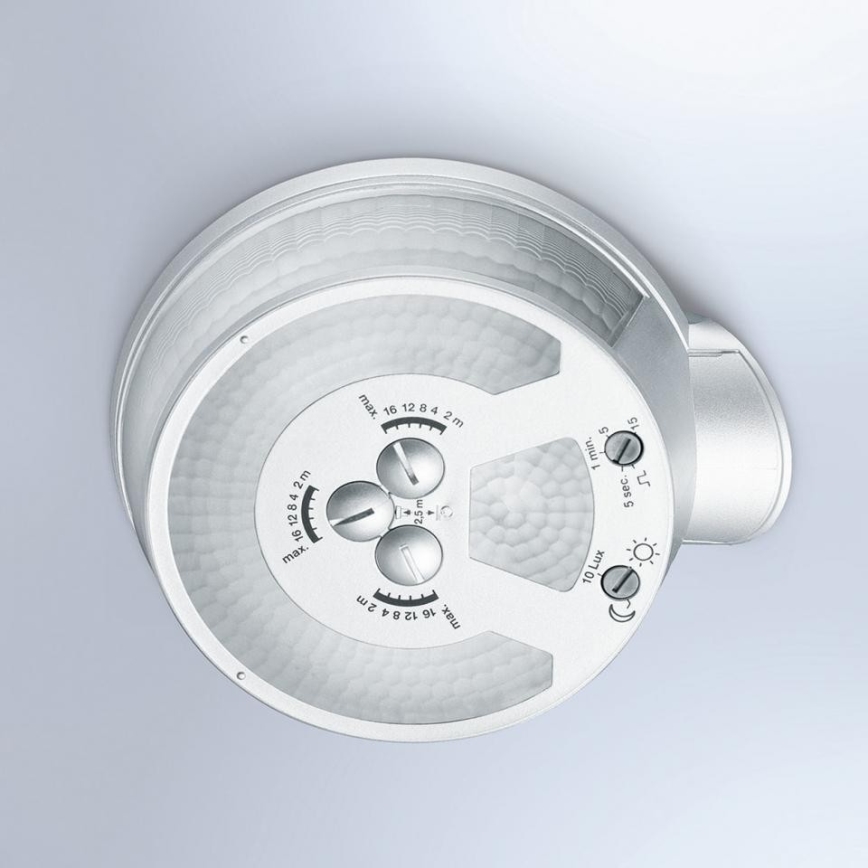 Steinel 056636 - Sensor de movimiento SensIQ IP54 antracita + control remoto