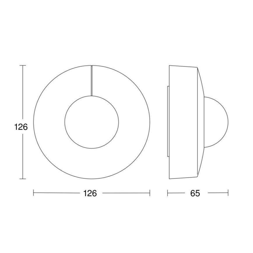 Steinel 057251 - Sensor de movimiento IS 3360 DALI-2 IP54 redondo blanco