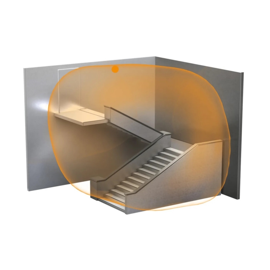 Steinel 057312 - Sensor de movimiento HF 3360 DALI-2 cuadrado blanco IP54