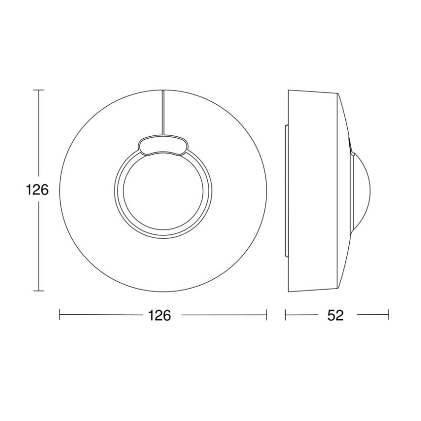 Steinel 057329 - Sensor de movimiento HF 3360 DALI-2 IP54 redondo blanco