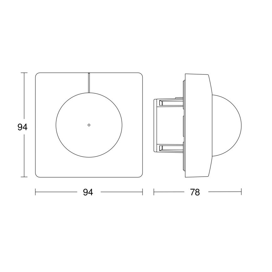 Steinel 057350 - Sensor de movimiento IS 3180 DALI-2 IPD IP54 blanco