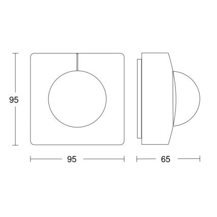 Steinel 057374 - Sensor de movimiento IS 3360 MX Highbay DALI-2 IP54 blanco