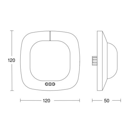 Steinel 057497 - Detector de presencia IR Quattro HD 24m DALI blanco
