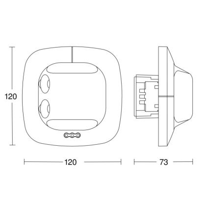 Steinel 057503 - Detector de presencia Single US DALI-2 blanco