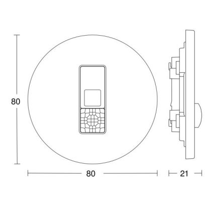 Steinel 057732 - Detector de movimiento IR Micro DALI-2 blanco