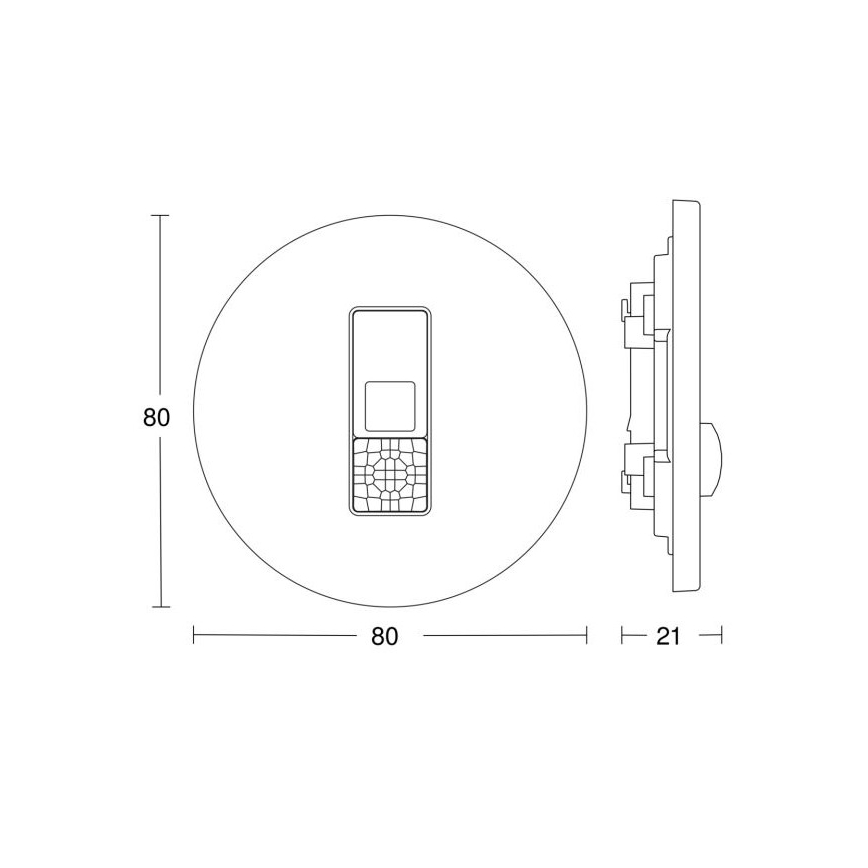 Steinel 057732 - Detector de movimiento IR Micro DALI-2 blanco
