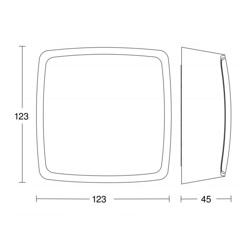 STEINEL 057916 - Sensor de movimiento exterior TRUE PRESENCE COM1 IP54