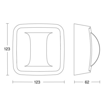 Steinel 057978 - Detector de presencia Hallway COM1 IP54 blanco