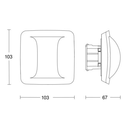 Steinel 057985 - Detector de presencia Hallway COM1 blanco